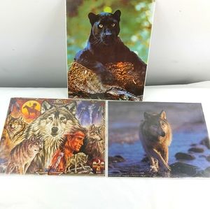 - Bruce lakofka, Tom Bakefield posters wolf panther 8x10 3 prints lot